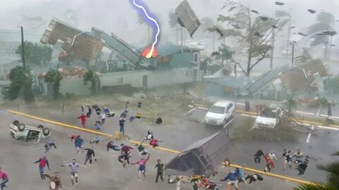 The storm destroy the
