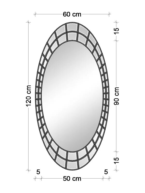 Зеркало 90х50 овальное капсула. Круглое зеркало Размеры. Овальное зеркало Размеры. Размер зеркала овал.