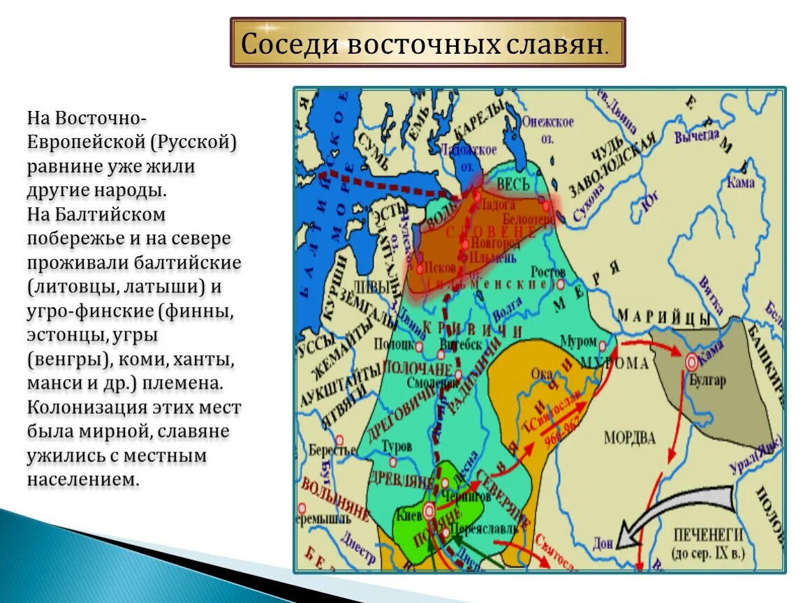 Какие народы жили в прибалтийских землях. Племена Восточно европейской равнины. Территория восточных славян. Соседи восточных славян. Племена восточных славян.