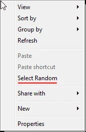 Randomly selected