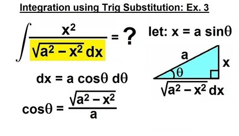 Интеграл sqrt a 2 x 2