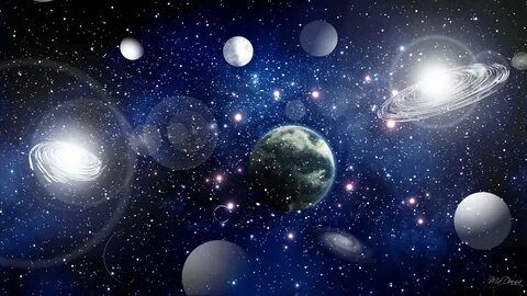 Planets the universe space