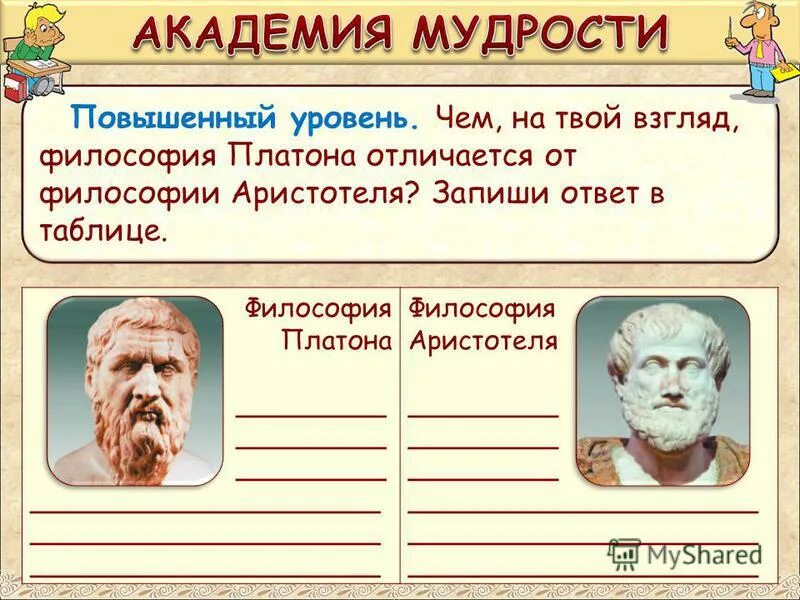 чем отличается платон от аристотеля