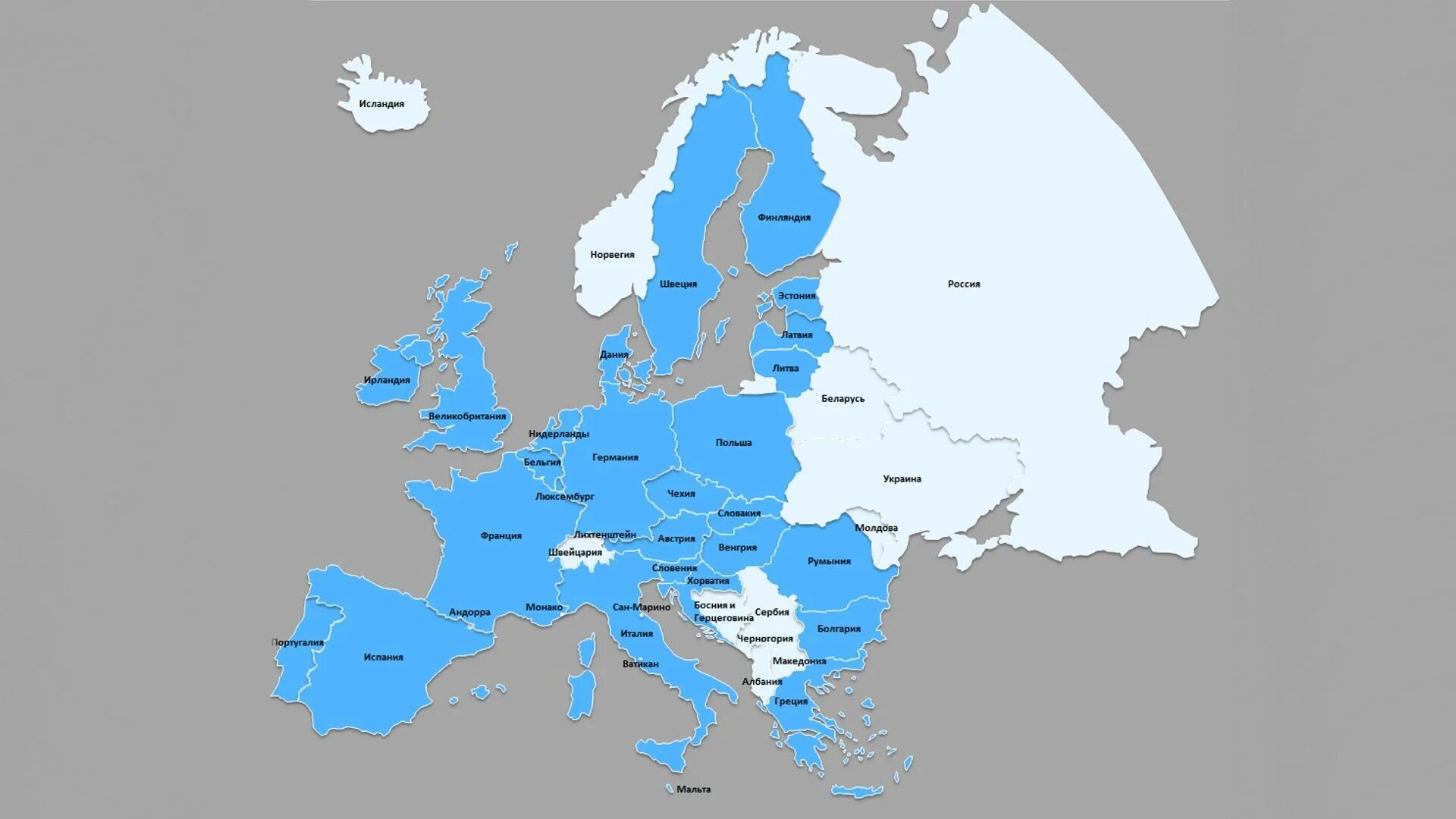 Страны Евросоюза на карте 2022. Страны европейского Союза на карте Европы. В состав европейского союза входит стран