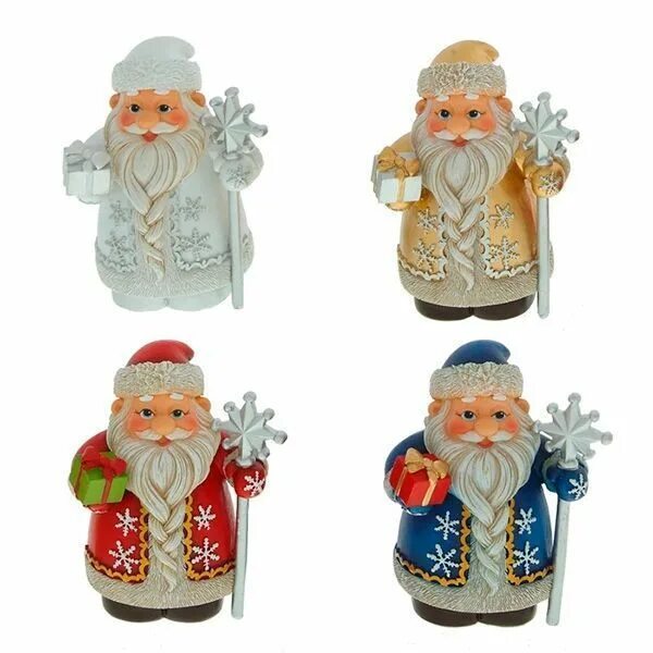 Статуэтки новогодние дед мороз. Фигурка деда мороза лефард. 278068 ремеко дед мороз, h46 см. Декоративная новогодняя кукла - "дед мороз" 30см (сидячий). Фигура "дед мороз" 15х21х47см.