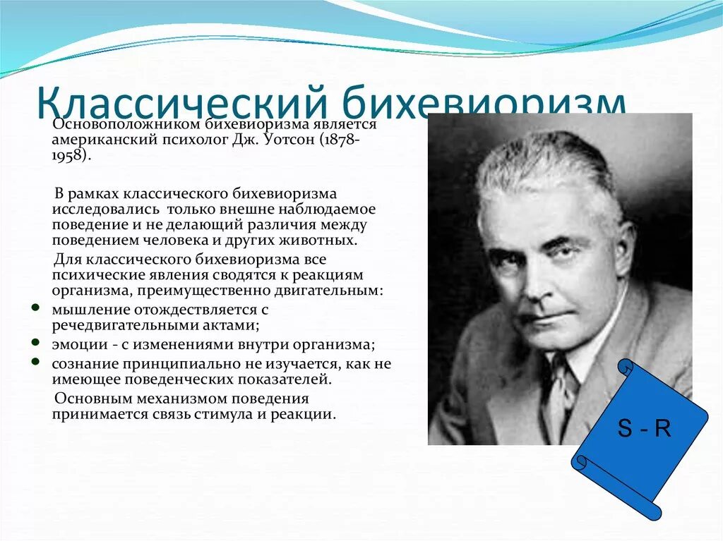 Научение в бихевиоризме. Классический бихевиоризм Уотсона. Бихевиоризм Дж Уотсон э Торндайк б Скиннер предмет исследования. Дж Уотсон основные идеи. Основные теории психологии бихевиоризм.