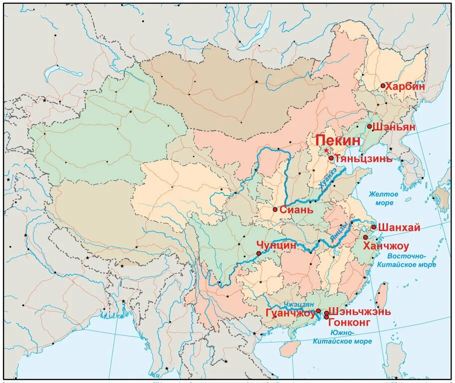Какие крупные реки в китае. Реки Хуанхэ и Янцзы на карте. Река Хуанхэ на карте Китая. Реки Китая на карте. Главные реки Китая на карте.