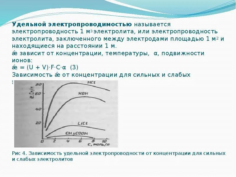 Электропроводность дистиллированной воды. Зависимость электропроводности от концентрации раствора. Зависимость Удельной электропроводности от концентрации. Удельная электропроводность электролита. Зависимость Удельной электропроводности от температуры воды.