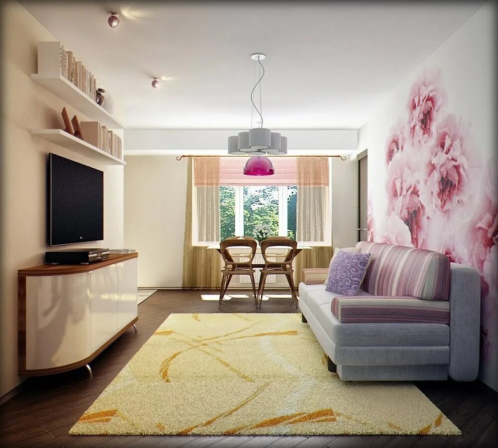Un apartamento sosegado en tonos neutros Sala de estar moderna, Diseño de dormit