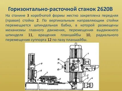 Характеристика расточных станков