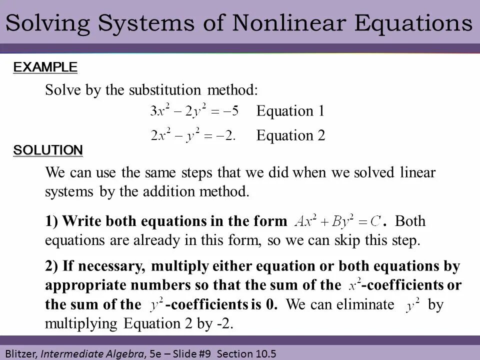 Nonlinear equation. System of equations. Nonlinear equations example. System of equations solutions.