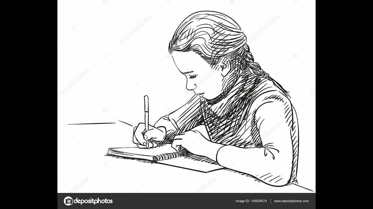 Девушка пишет рисунок. Человек пишет в тетради. Девочка пишет картинка. Нарисовать девочку которая пишет. Заметки риммы лебедевой