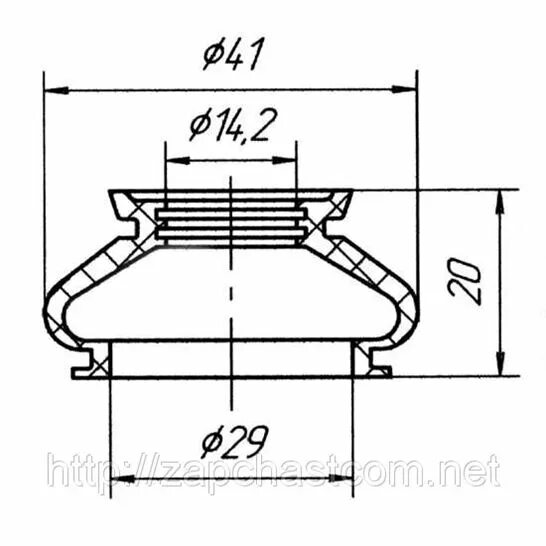 Пыльники шаровых опор размеры. Пыльник шаровой опоры поперечного рычага Skoda Superb 2002. Пыльник шаровой опоры Ока чертеж. Пыльник шаровой опоры METGUM.