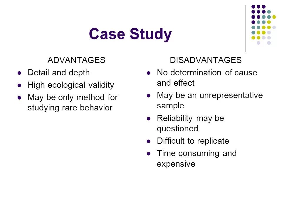 A lot of advantages. Case study research. Advantages and disadvantages of Case study. What is Case study.