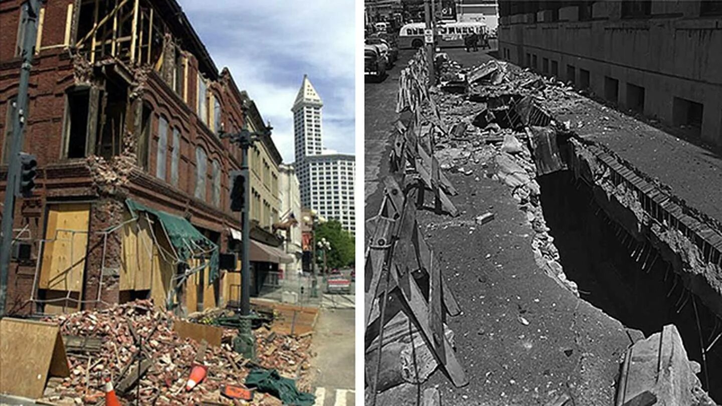 Землетрясение за 5 лет. Землетрясение Сиэтл 2001. Землетрясение в Сан-Франциско в 1989 году. Землетрясение в Сиэтле. Землетрясение в США.