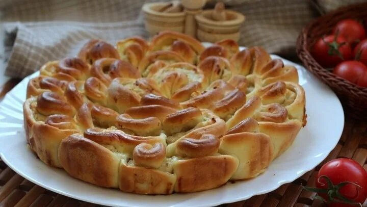 МЯСНОЙ ПИРОГ ХРИЗАНТЕМА Самые вкусные кулинарные рецепты Idee alimentari, Cibo d