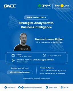 BNCC Techno Talk I - Strategize Analysis with Business Intelligence - Filem...