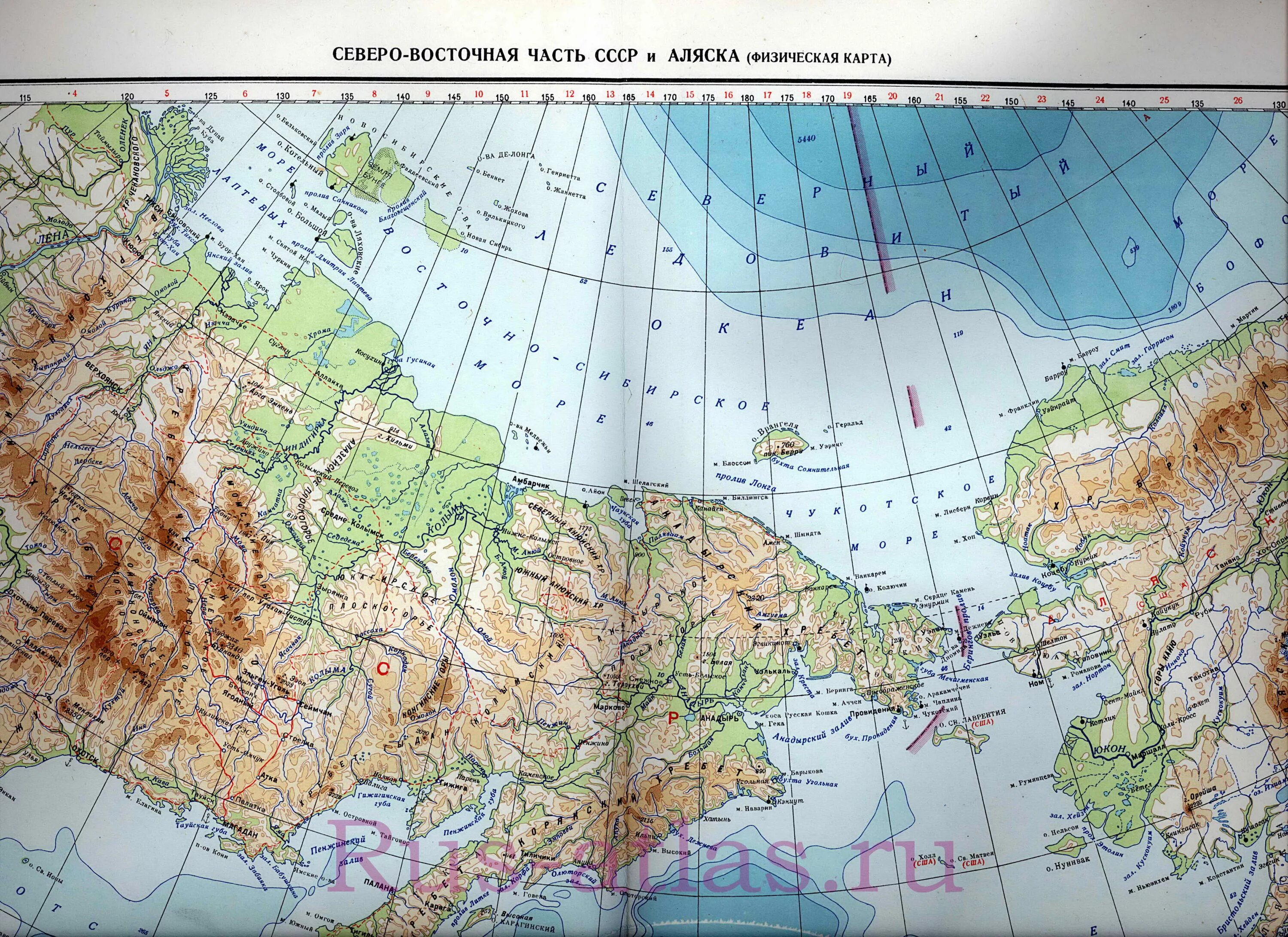 Карта дальнего Востока и Аляски. Аляска на карте России. Карта Аляски на русском языке подробная. Аляска на контурной карте