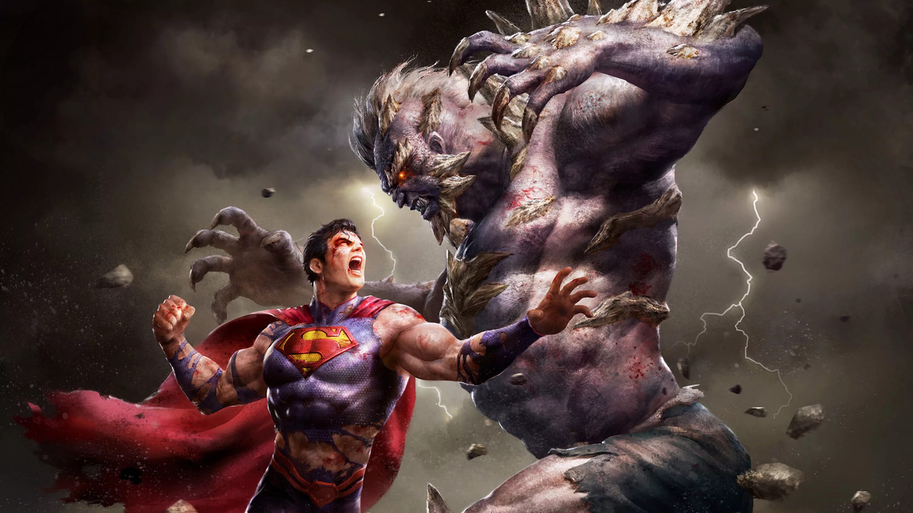 Супермен против Думсдея. Супермен vs Doomsday. Супермен против Думсдея арт. Думсдей DC Comics.