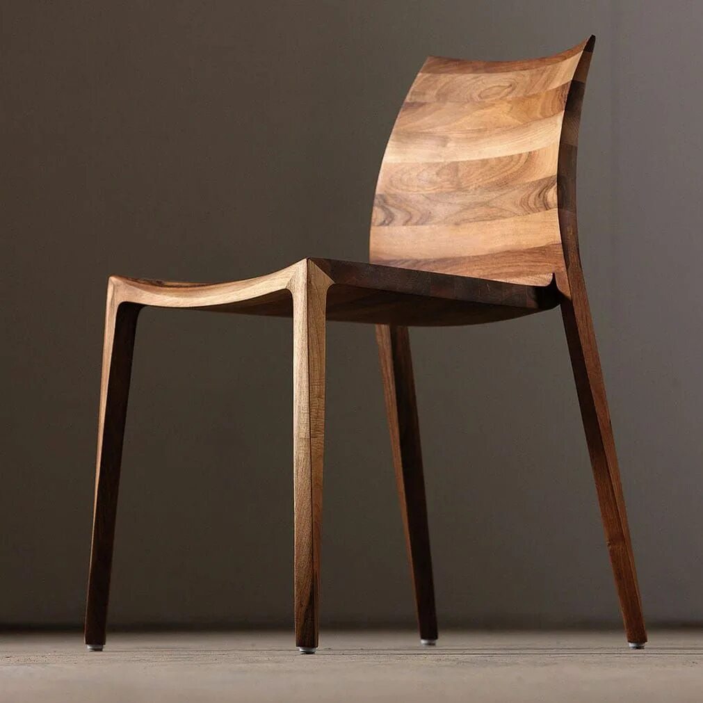 Wooden chair. Mela Chair by Artisan. Стул деревянный фотохудожник. Простой стул на деревянных ножках.