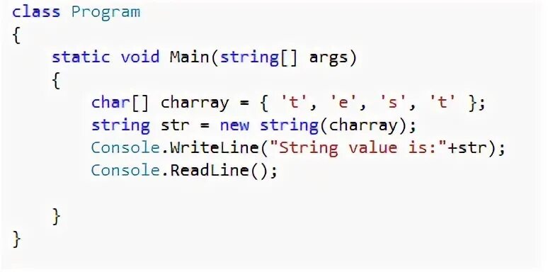 Static array string