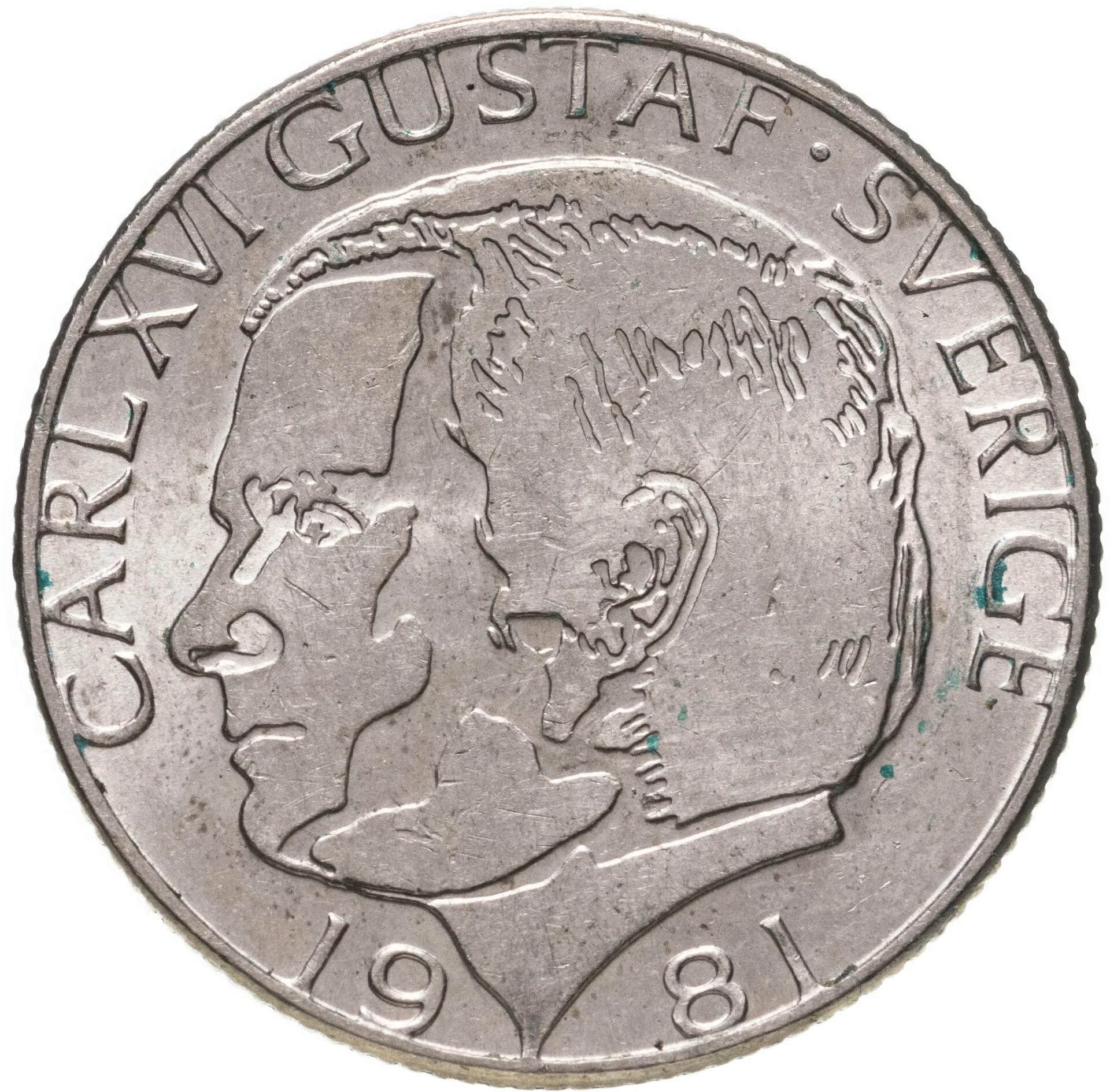 1 шведская крона. Шведская крона 1981.