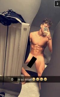 Clearly proud of his manhood, Brandon just can't resist a naked photo ...