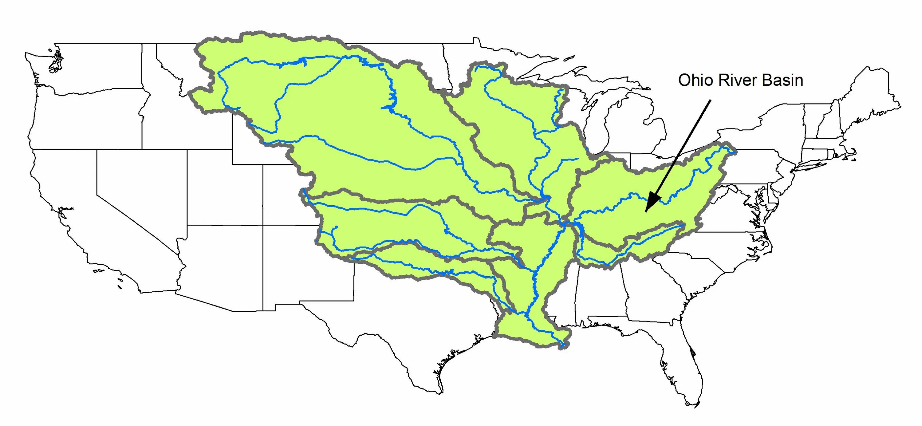 Миссисипи на карте. Бассейн реки Миссисипи на карте. Бассейн Миссисипи на карте. Река Миссисипи на карте. Границы бассейна реки Миссисипи.