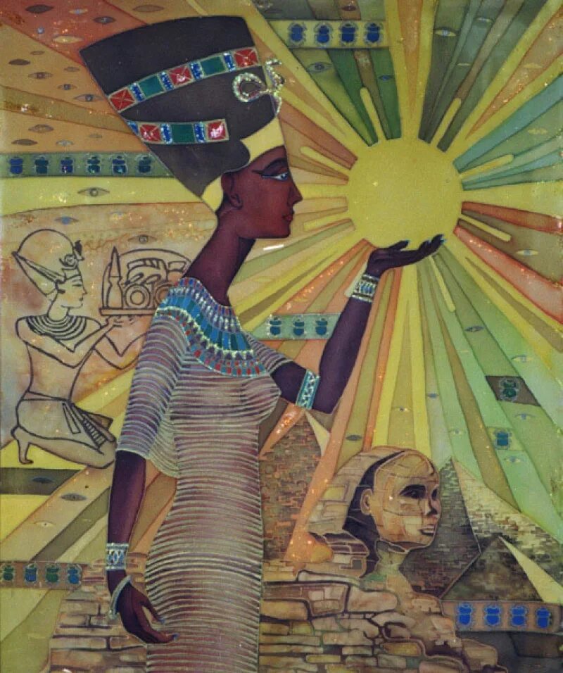 Египетская живопись Нефертити. Картины Нефертити древний Египет. Нефертити древнеегипетские изображения. Нефертити Египет арт.