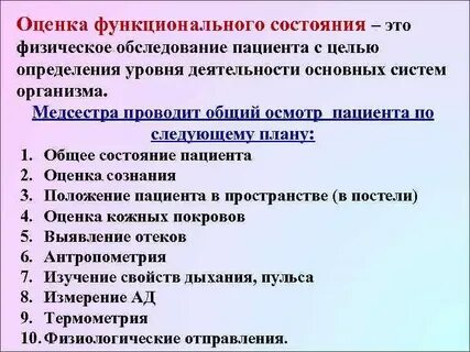 Понятие состояние пациента