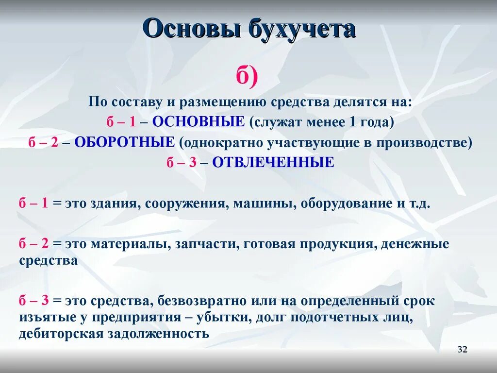 Основа бухгалтерского