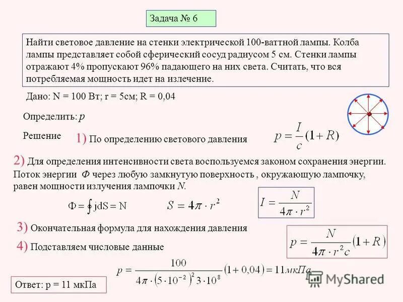 Давление излучения. Давление излучения