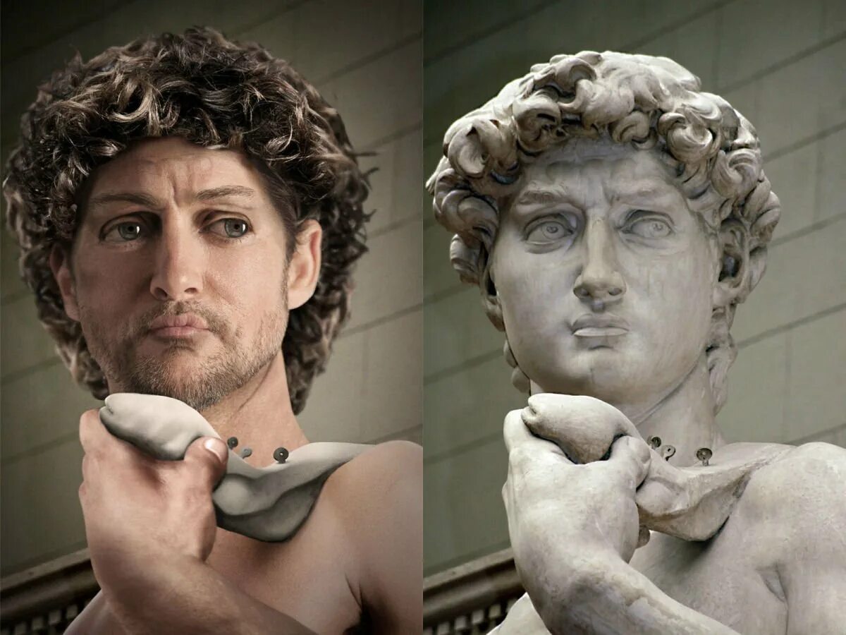 Создай похожего человека. Статуя Давида Микеланджело. Бюст Давида Микеланджело.