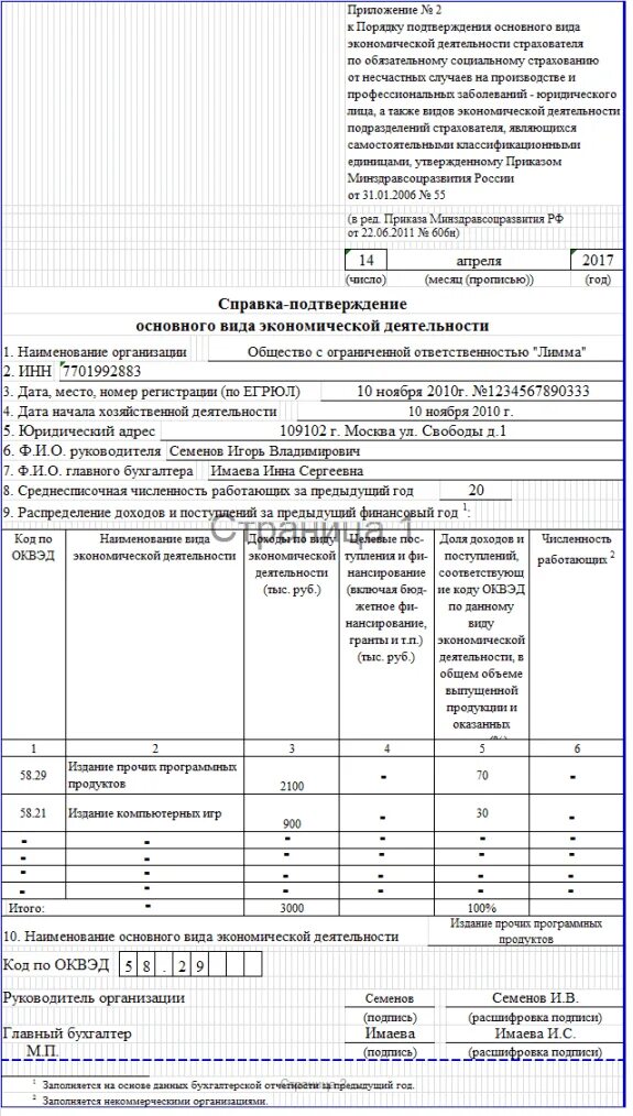 Справка подтверждение фсс