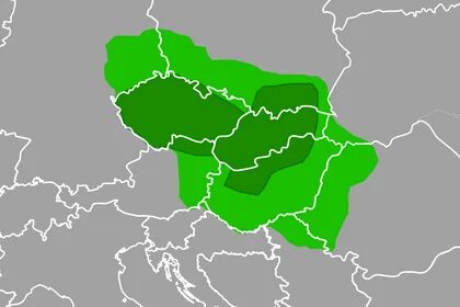 Великая моравия на карте