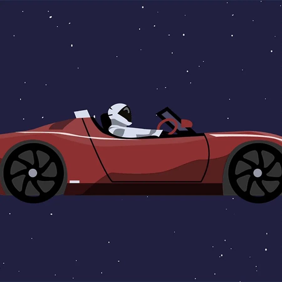 Илон Маск Тесла в космосе. Космические машины. Автомобиль в космосе. Space car