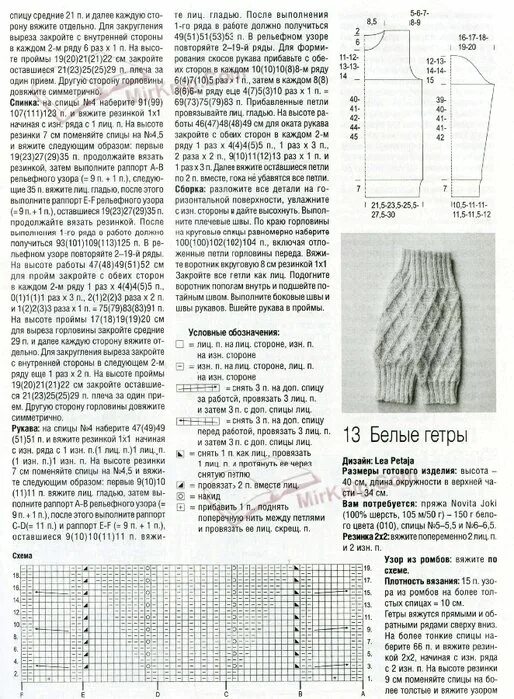 Вязаные гольфы спицами с подробным описанием и схемами