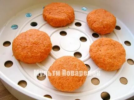 Котлеты с морковью на пару