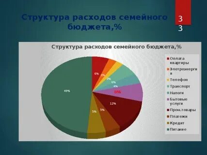 Какова структура доходов семейного бюджета