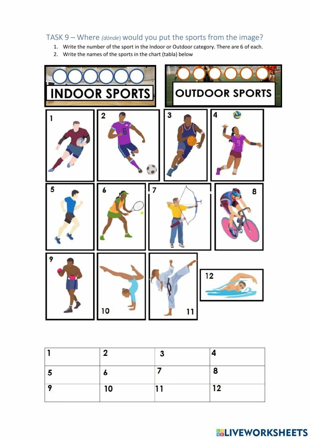 Indoor and Outdoor Sports. Indoor activities примеры. Outdoor and Indoor activities Worksheets. Worksheet for Outdoor activities. Which of these sports are indoor outdoor