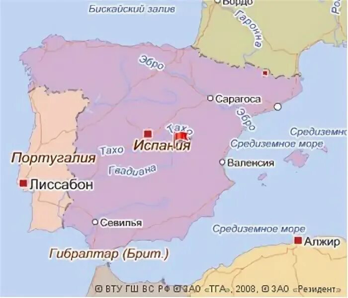 Положение испании к соседним странам. Положение испании к соседним странам