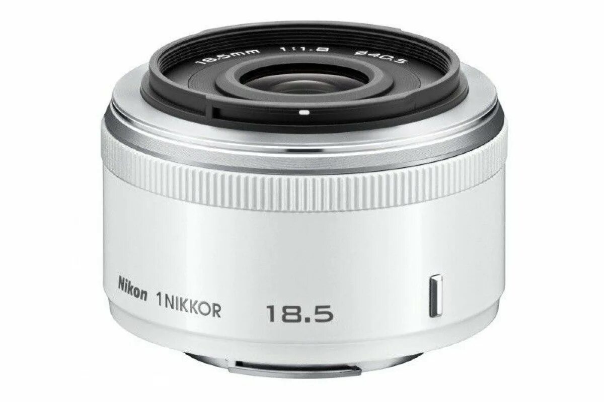 1 Nikkor 18.5 mm. Объектив Nikon 18.5mm f/1.8 Nikkor 1. Nikon 1 объективы. Белый объектив