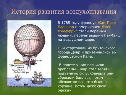 Воздухоплавание физика 7 класс доклад