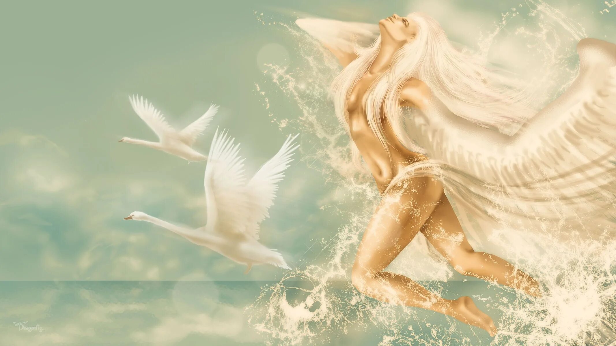 Со светлой душой. Девушка - ангел. Девушка с крыльями. Девушка лебедь. Девушка с крыльями лебедя.