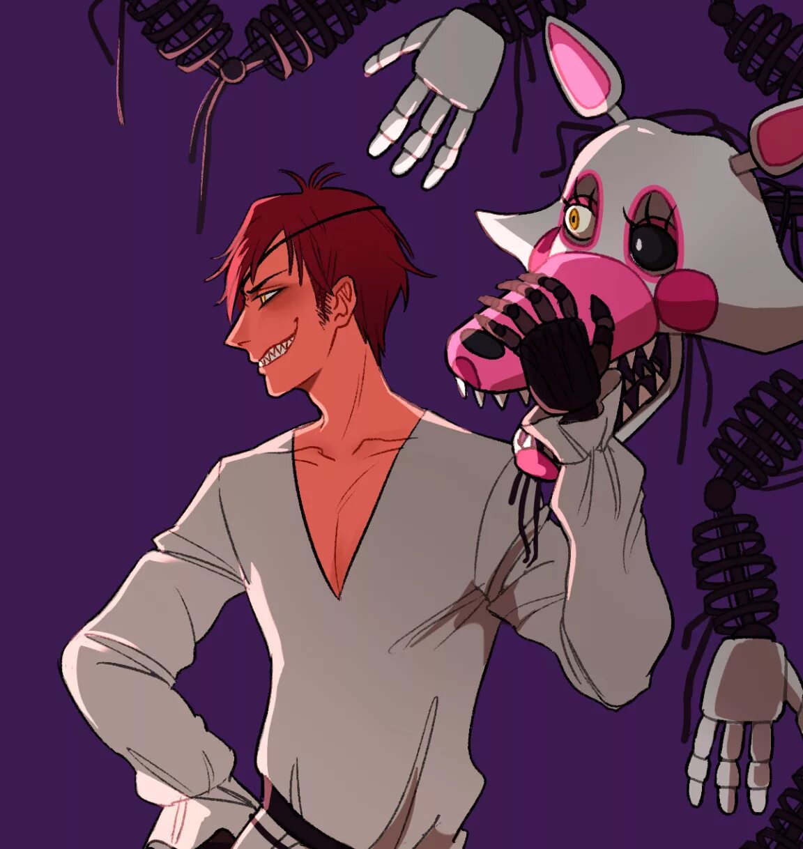 Грегори фнаф 9. Фокси и Фредди. FNAF Foxy Human. ФНАФ Фредди и Фокси. ФНАФ 9 Фредди аниме.