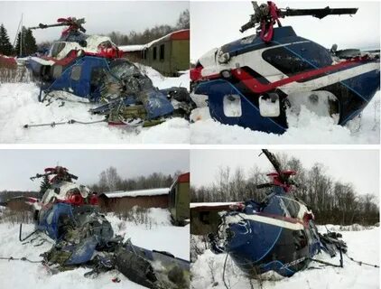 Крушение вертолета с песковым