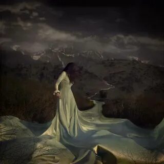 Flowing into