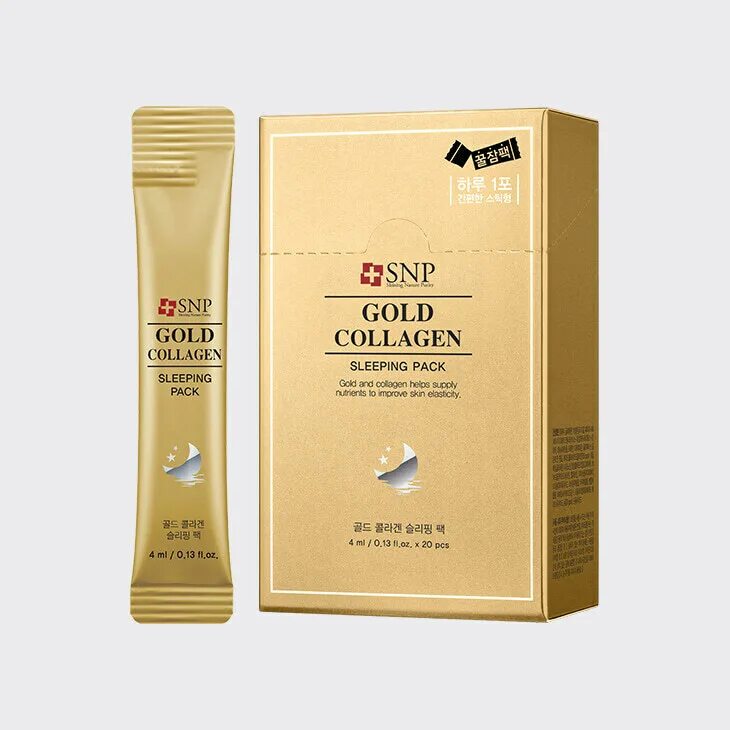 Ночная маска collagen. Ночная маска SNP Gold Collagen. Маска для лица Gold Collagen SNP. SNP Gold Collagen sleeping Pack (4ml/20pcs). Корейская маска для лица SNP Gold.