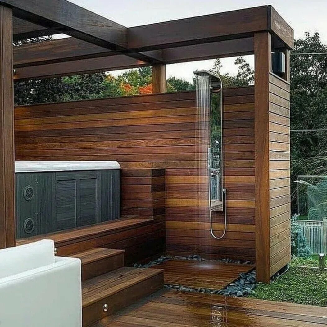Туалет с террасой. Современная баня. Баня в современном стиле. Дизайнерские решения для дачи. Современные бани для дачи.
