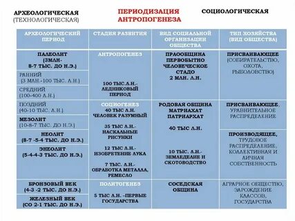 Теории развития первобытного общества